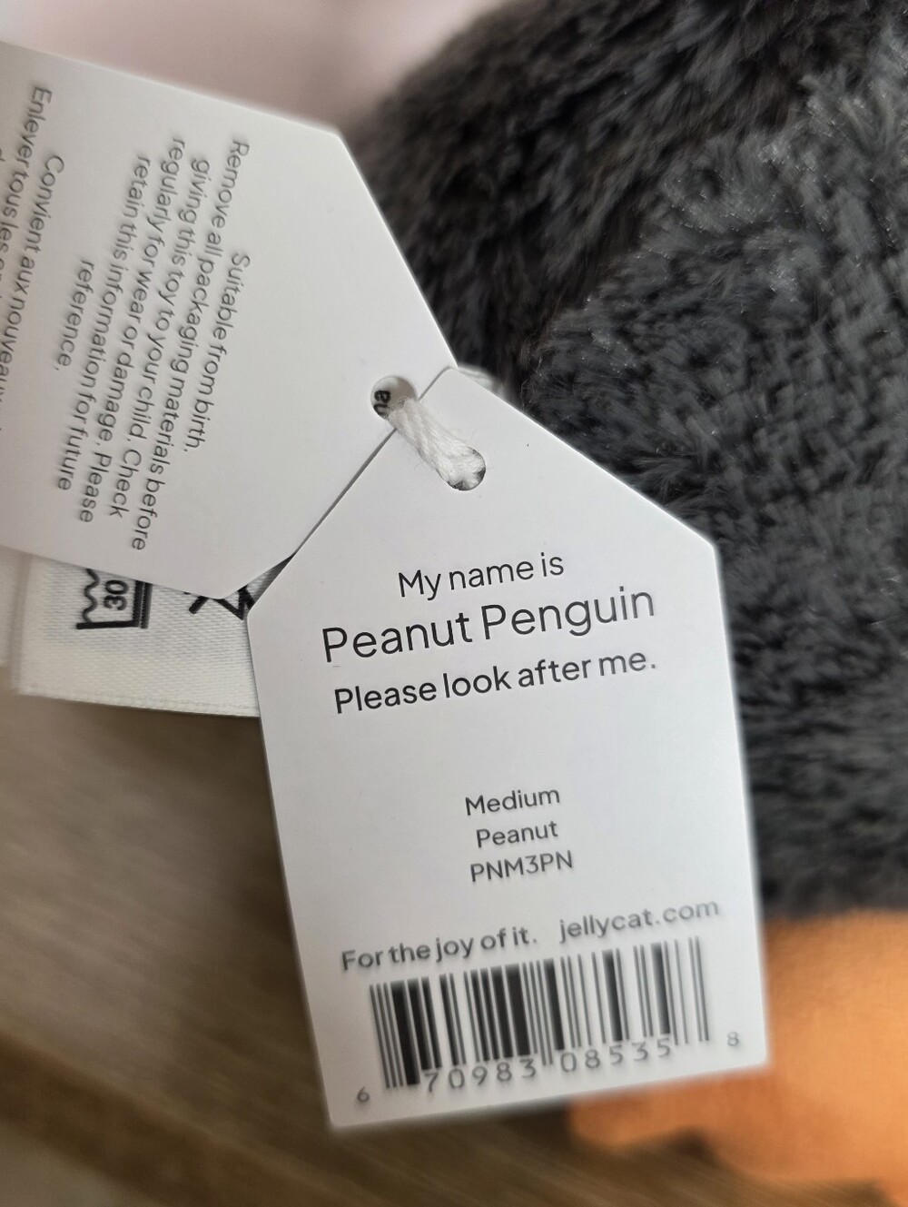 Jellycat Peanut Penguin Plush NWT Soft Stuffed - Picture 5 of 6